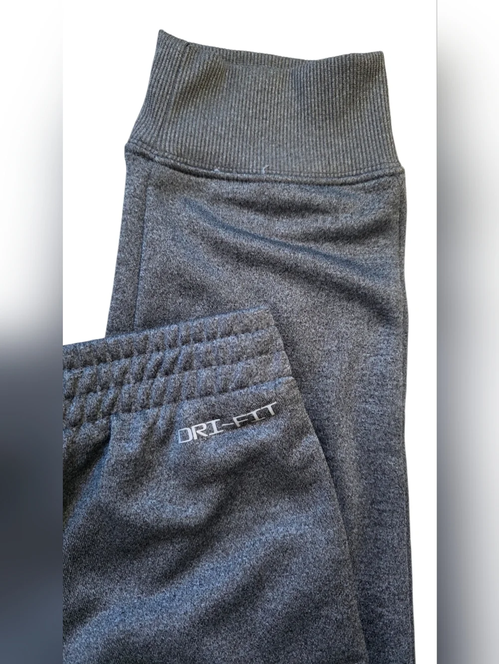 Jordan Boys Large 12 to 13 Dri Fit Charcoal Gray Jogger Sweatpants